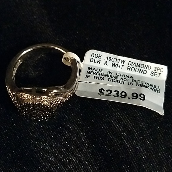 Black and white diamond set - Picture 3 of 5